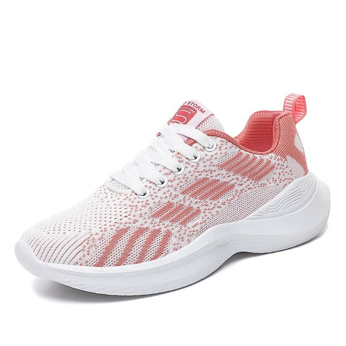 Women's Barefoot Sneakers Knit Lace-Up Lightweight