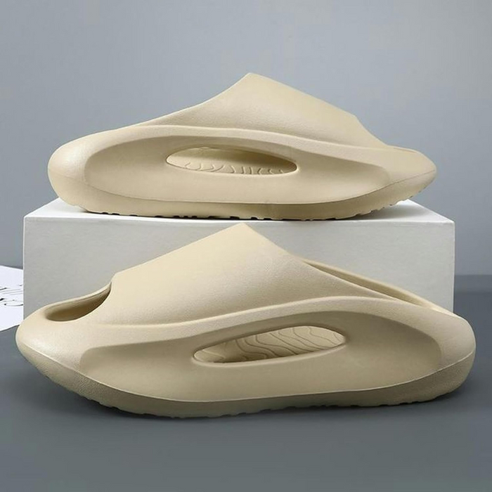 Thick Sole Slide Sandals Hollow Design Non-Slip