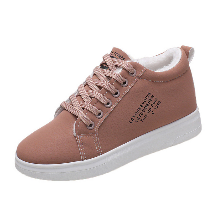 Women's Lace-Up Ankle Boots Plush-Lined Orthopedic
