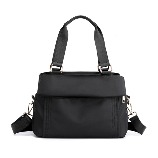 Women's Water-Resistant Nylon Crossbody Bag with Top Handles