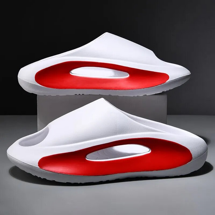 Thick Sole Slide Sandals Hollow Design Non-Slip