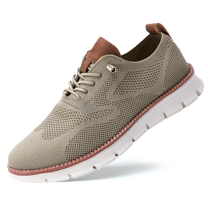 Men's Knit Walking Shoes Lightweight Lace-Up Sneakers