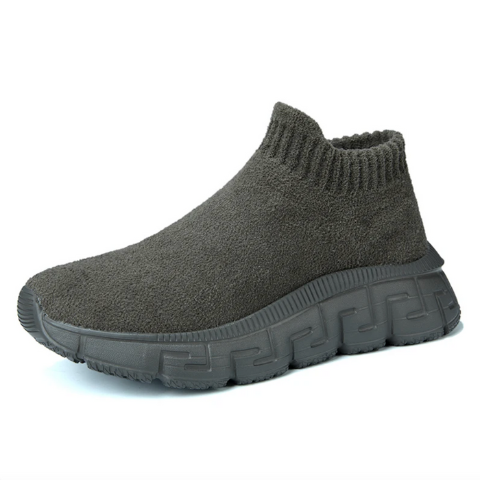 Men's Slip-On Sneakers Elastic Collar Arch Support