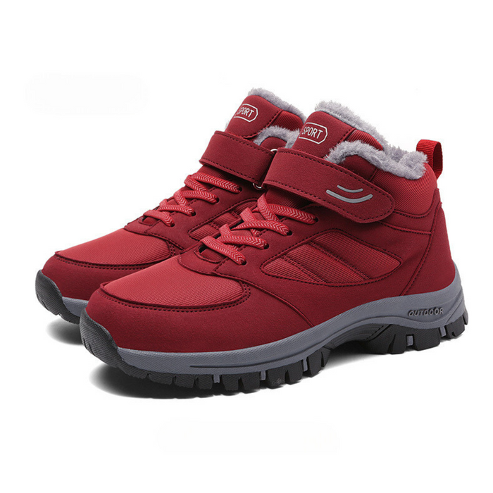 Women's Insulated Winter Boots Hook and Loop Wide Toe Box