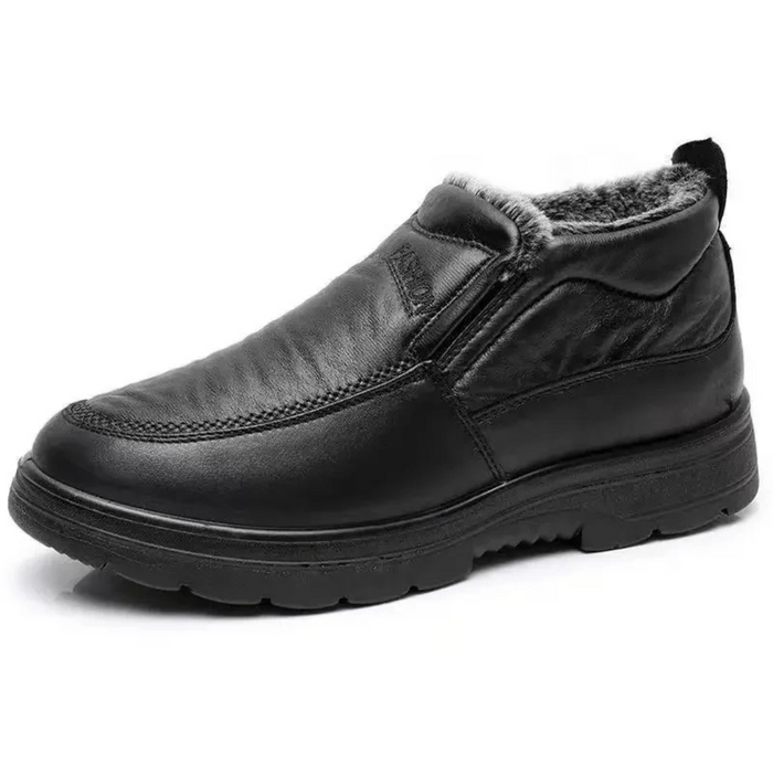 Men's Slip-On Ankle Boots with Warm Lining Waterproof