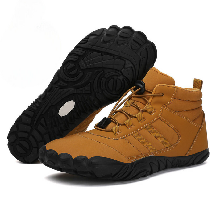 Fleece-Lined Barefoot Hiking Boots Waterproof Non-Slip