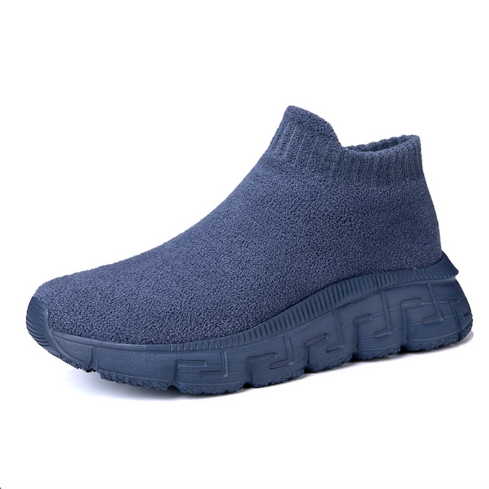 Men's Slip-On Sneakers Elastic Collar Arch Support