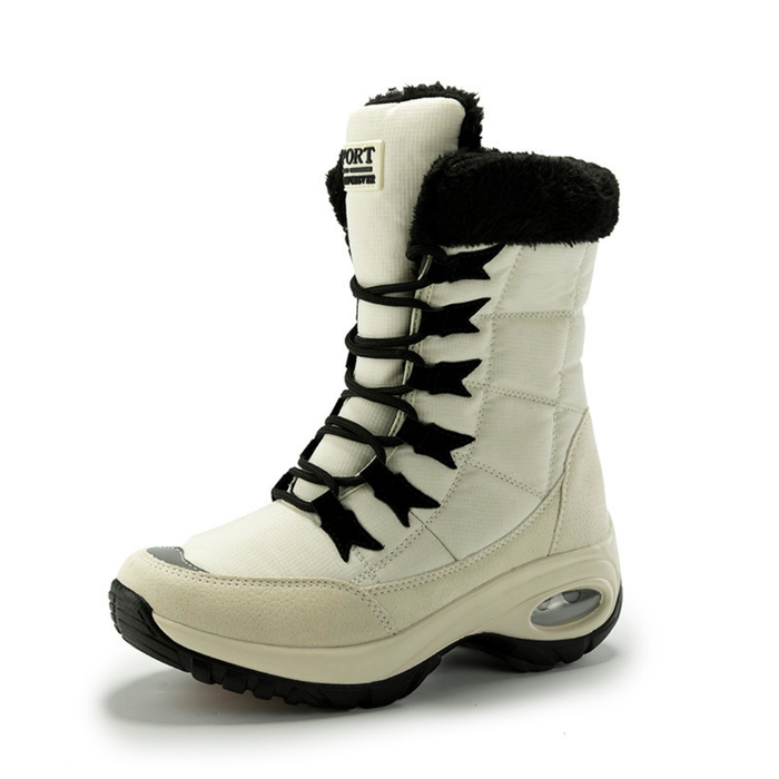 Women's Lace-Up Snow Boots Faux Fur Lined Waterproof