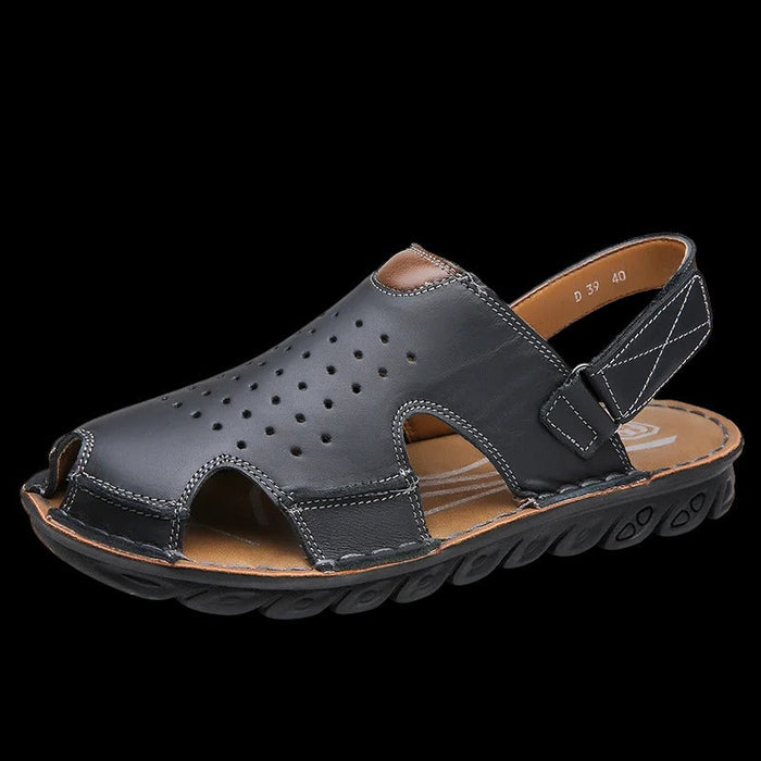 Women's Perforated Slingback Sandals Adjustable Strap