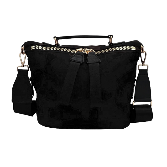 Women's Camouflage Tote Bag with Zipper Closure