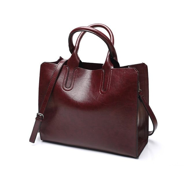 Women's Structured Tote Bag with Removable Shoulder Strap