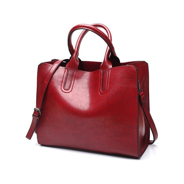Women's Structured Tote Bag with Removable Shoulder Strap