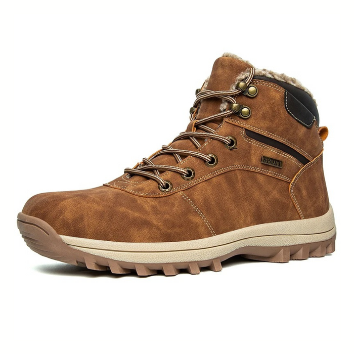 Men's Ankle Hiking Boots with Lace-Up Closure
