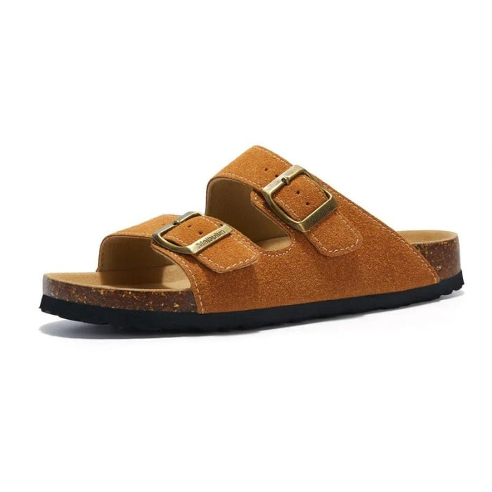 GRW Women Orthopedic Sandals Suede Non Slip Cork Comfortable Flip Flops
