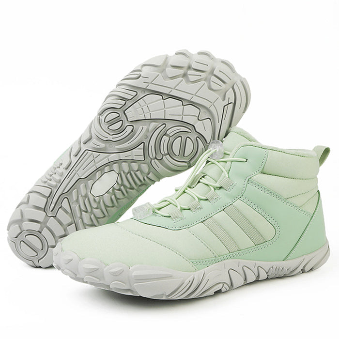 Fleece-Lined Barefoot Hiking Boots Waterproof Non-Slip