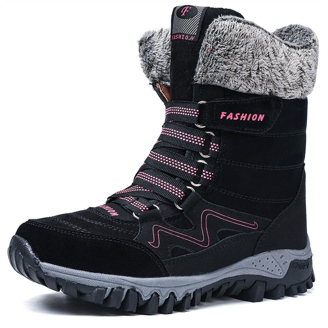 Women's Insulated Winter Boots Arch Support Lace-Up