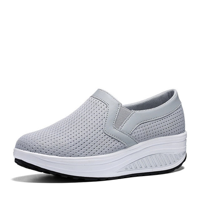 Women's Slip-On Platform Sneakers with Arch Support