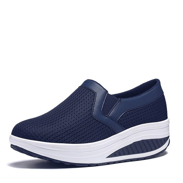 Women's Slip-On Platform Sneakers with Arch Support