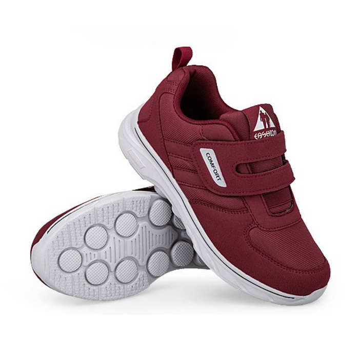 Women's Arch-Support Walking Shoes with Velcro Straps