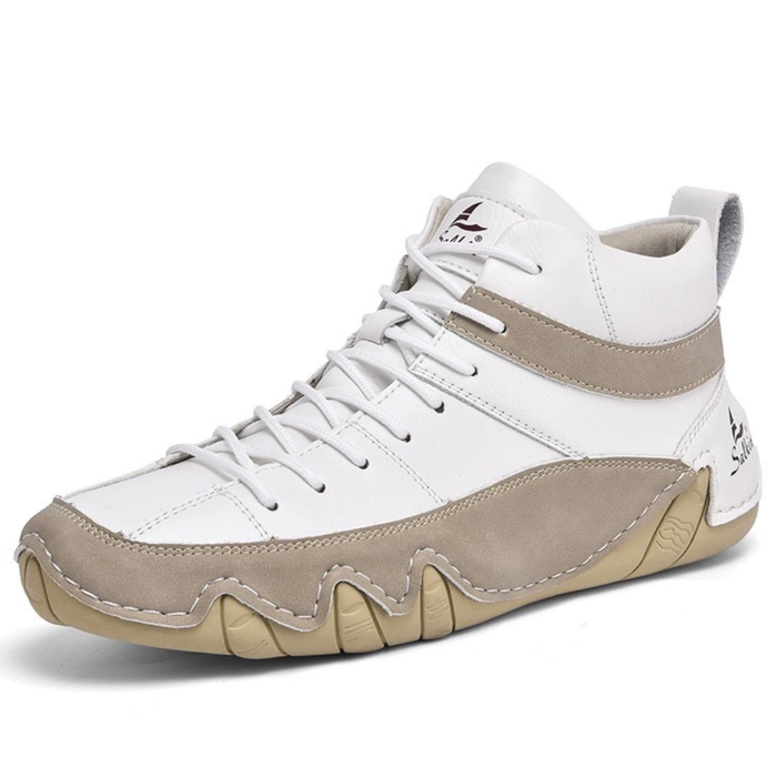 Men's High-Top Barefoot Walking Boots with Arch Support