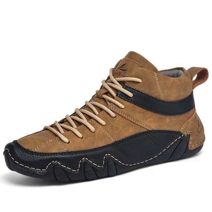 Men's High-Top Barefoot Walking Boots with Arch Support