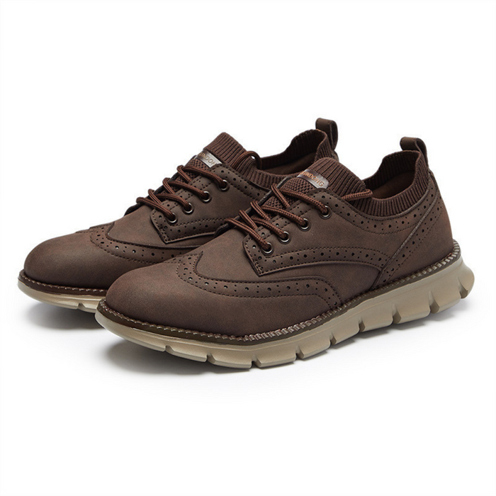 Men's Wingtip Oxford Shoes with Cushioned Insole