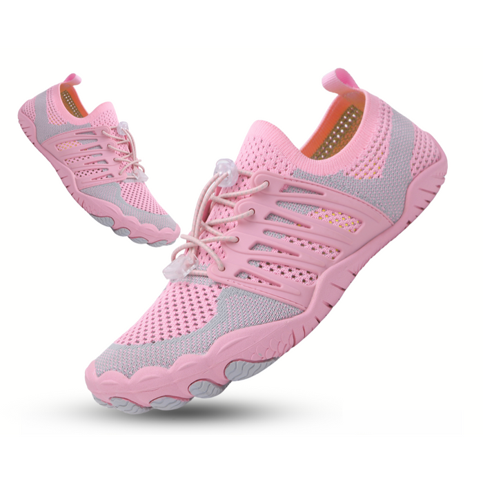 Men's Barefoot Mesh Athletic Shoes Lace-Up Flexible