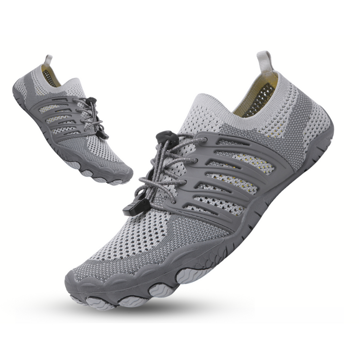 Men's Barefoot Mesh Athletic Shoes Lace-Up Flexible