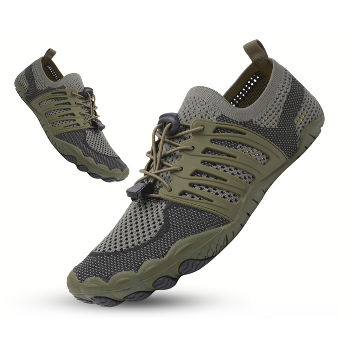 Men's Barefoot Mesh Athletic Shoes Lace-Up Flexible