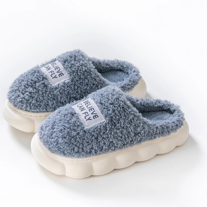 Women's Fuzzy Arch-Support Slippers Slip-On for Home