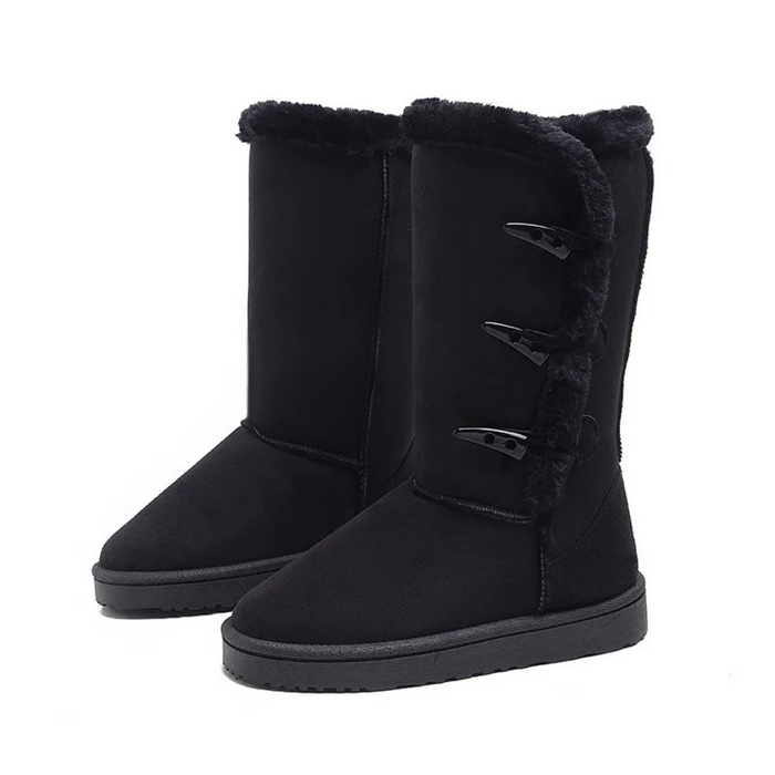 Women's Mid-Calf Winter Boots with Faux Fur Lining