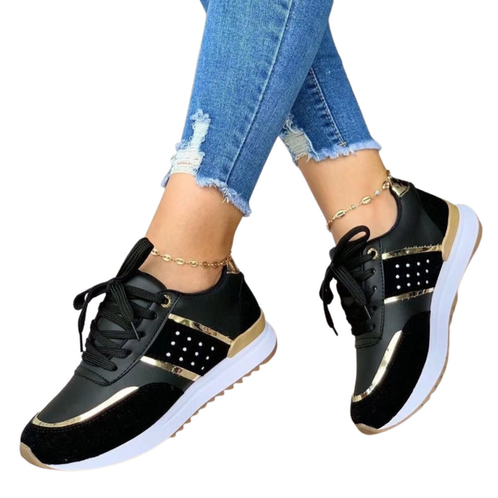 Women's Platform Sneakers with Arch Support Insoles