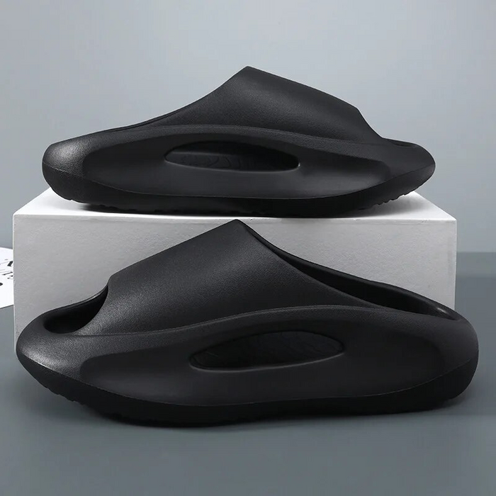 Thick Sole Slide Sandals Hollow Design Non-Slip