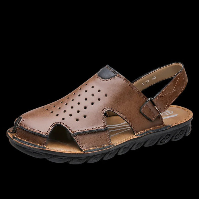 Women's Perforated Slingback Sandals Adjustable Strap