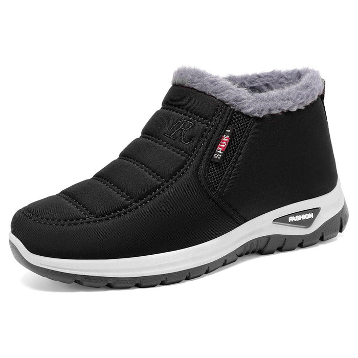 Women's Fleece-Lined Ankle Boots Slip-On Waterproof