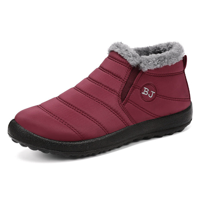 Fleece-Lined Ankle Boots with Wide Toe Box for Winter