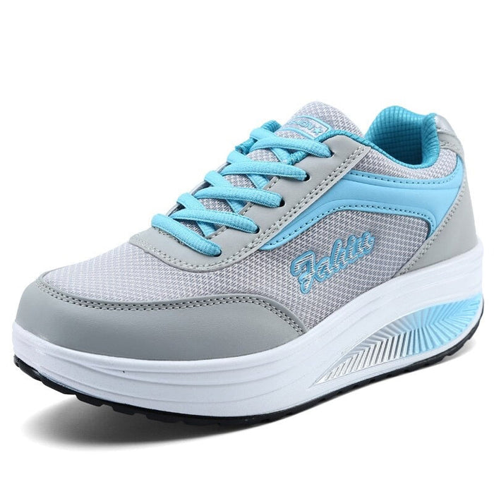 Women's Platform Walking Sneakers with Arch Support