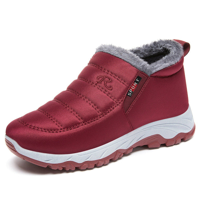 Women's Fleece-Lined Ankle Boot Slip-On Waterproof