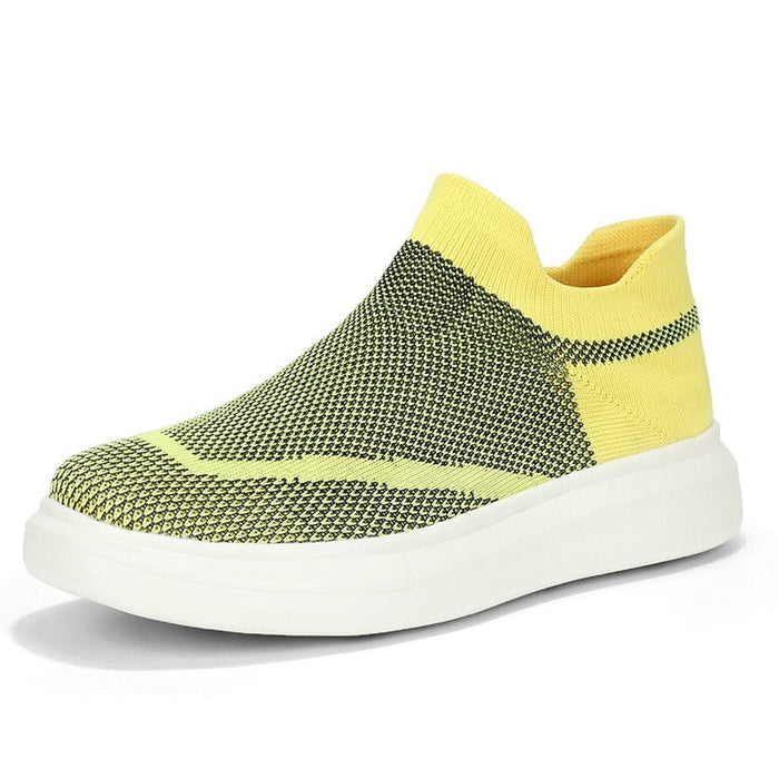 Women's Slip-On Sneakers with Arch Support Sock Upper