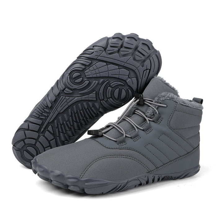 Fleece-Lined Barefoot Winter Hiking Boots Waterproof