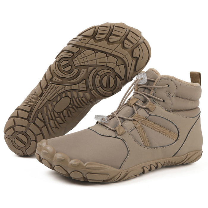 Barefoot Hiking Boots Fleece-Lined Wide Toe Box Waterproof