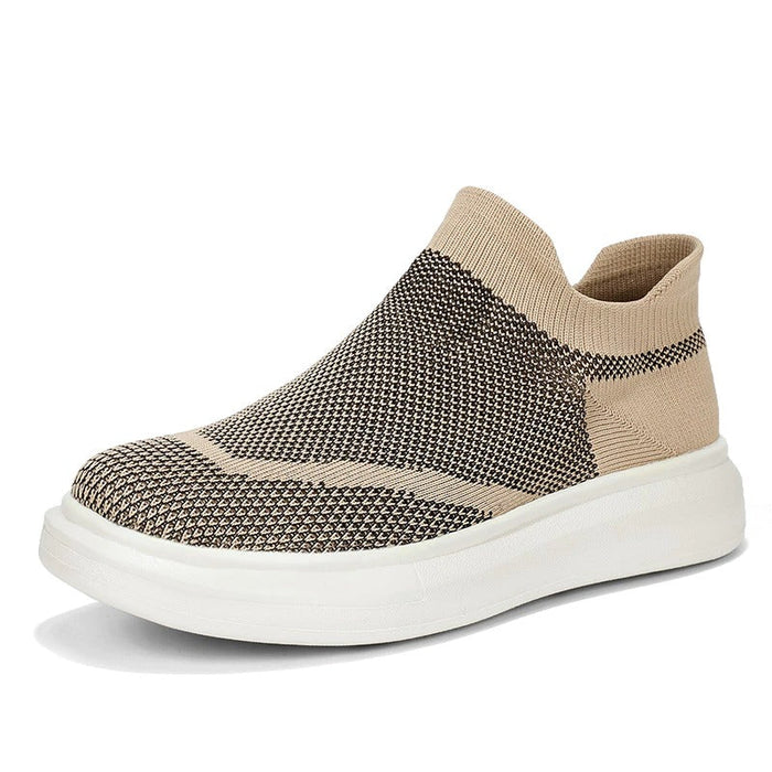 Women's Slip-On Sneakers with Arch Support Sock Upper