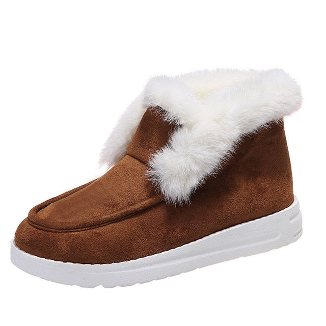 Women's Fur-Lined Ankle Boots with Arch Support