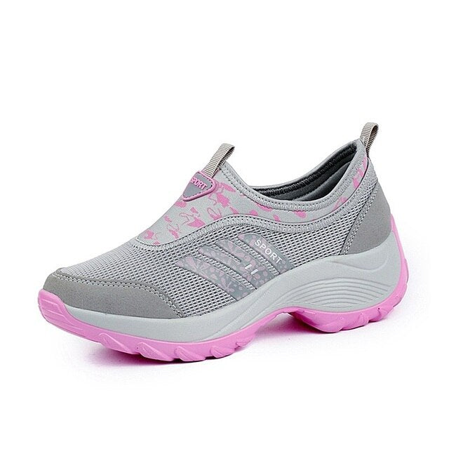 Women's Mesh Athletic Walking Shoes with Arch Support