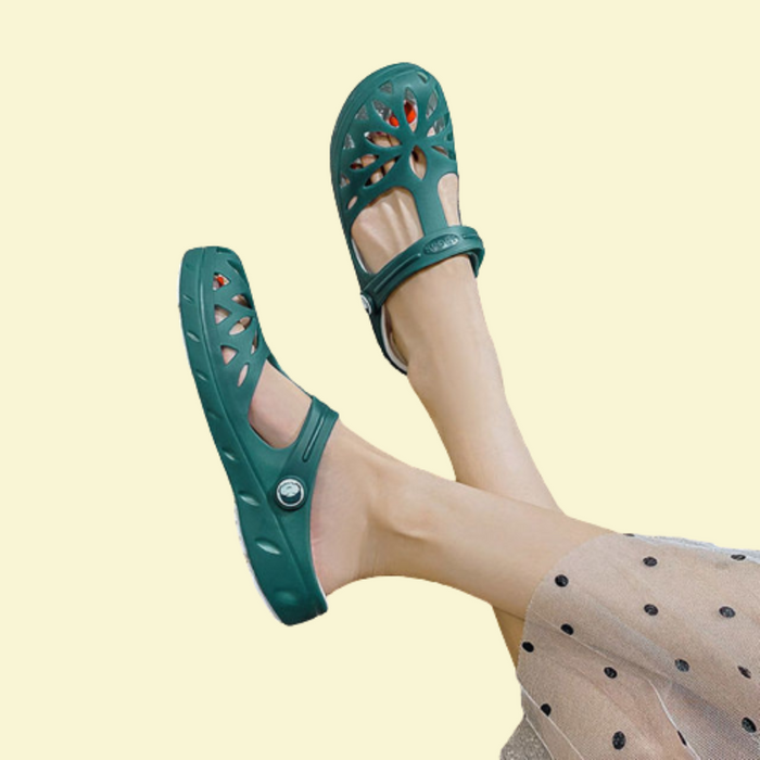 Women's Closed-Toe Slingback Clogs Breathable Slip-On