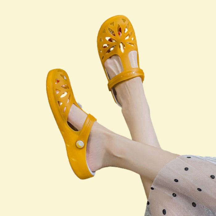 Women's Closed-Toe Slingback Clogs Breathable Slip-On