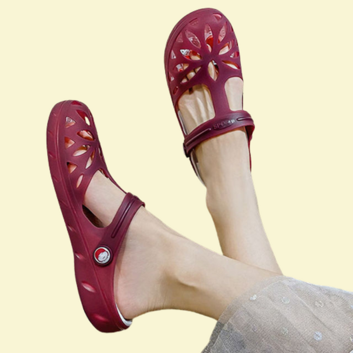 Women's Closed-Toe Slingback Clogs Breathable Slip-On