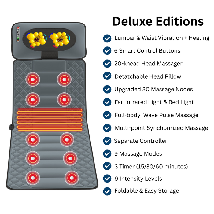 Full Body Massage Mat with Heat and Vibration