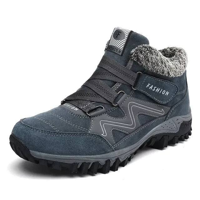 Men's Insulated Ankle Boots with Arch Support Lace-Up