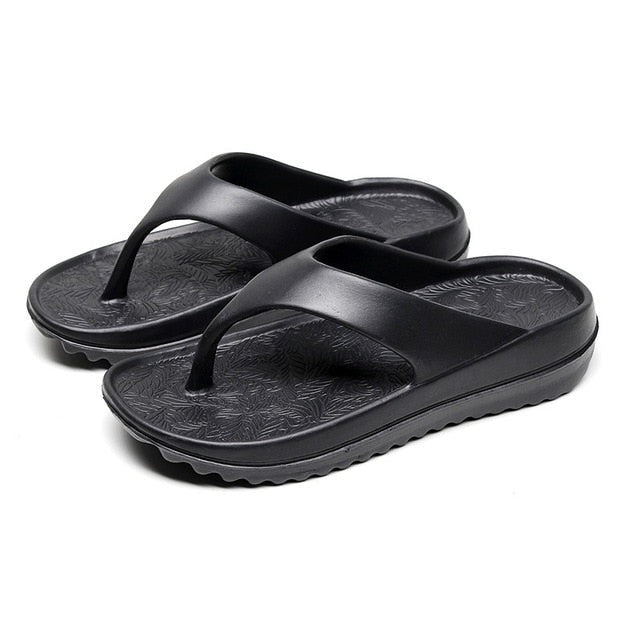 Women's Thong Flip Flops with Textured Footbed